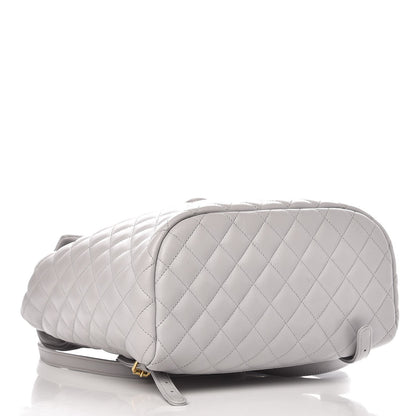 Chanel Calfskin Quilted Large Urban Spirit Backpack Grey 4 of 9