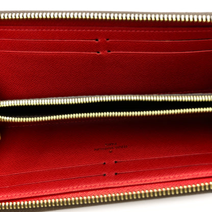 Louis Vuitton Damier Ebene Clemence Wallet Cherry 5 of 7