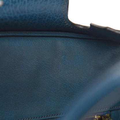 Hermes Chevre Mysore Birkin 30 Bleu De Prusse 13 of 21