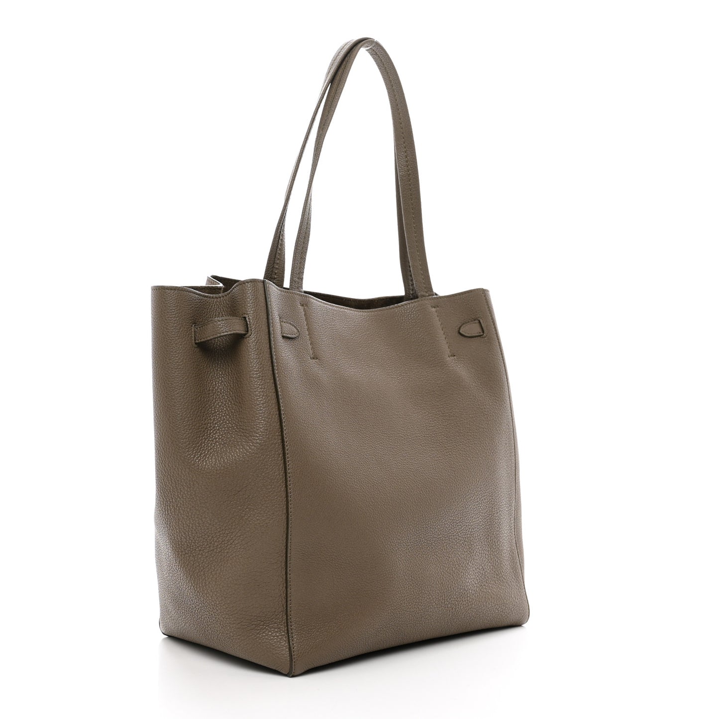 Soft Grained Calfskin Small Belt Cabas Phantom Taupe