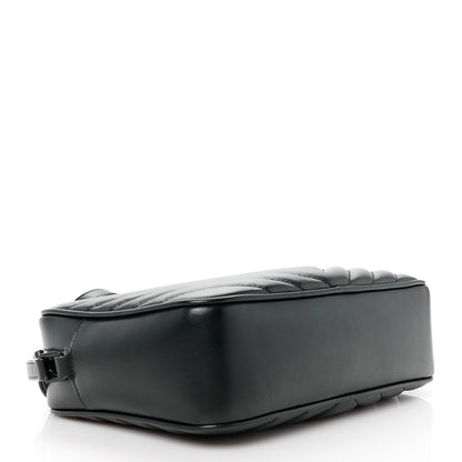 Saint Laurent Calfskin Matelasse Monogram Monochrome Lou Camera Bag Black 4 of 10