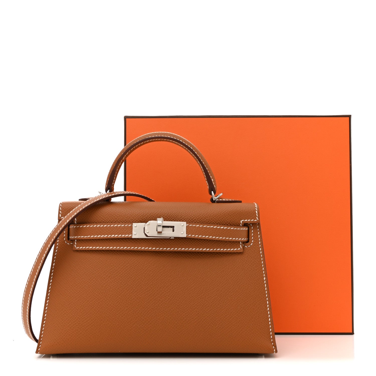 Hermes Epsom Mini Kelly Sellier 20 Gold 10 of 10