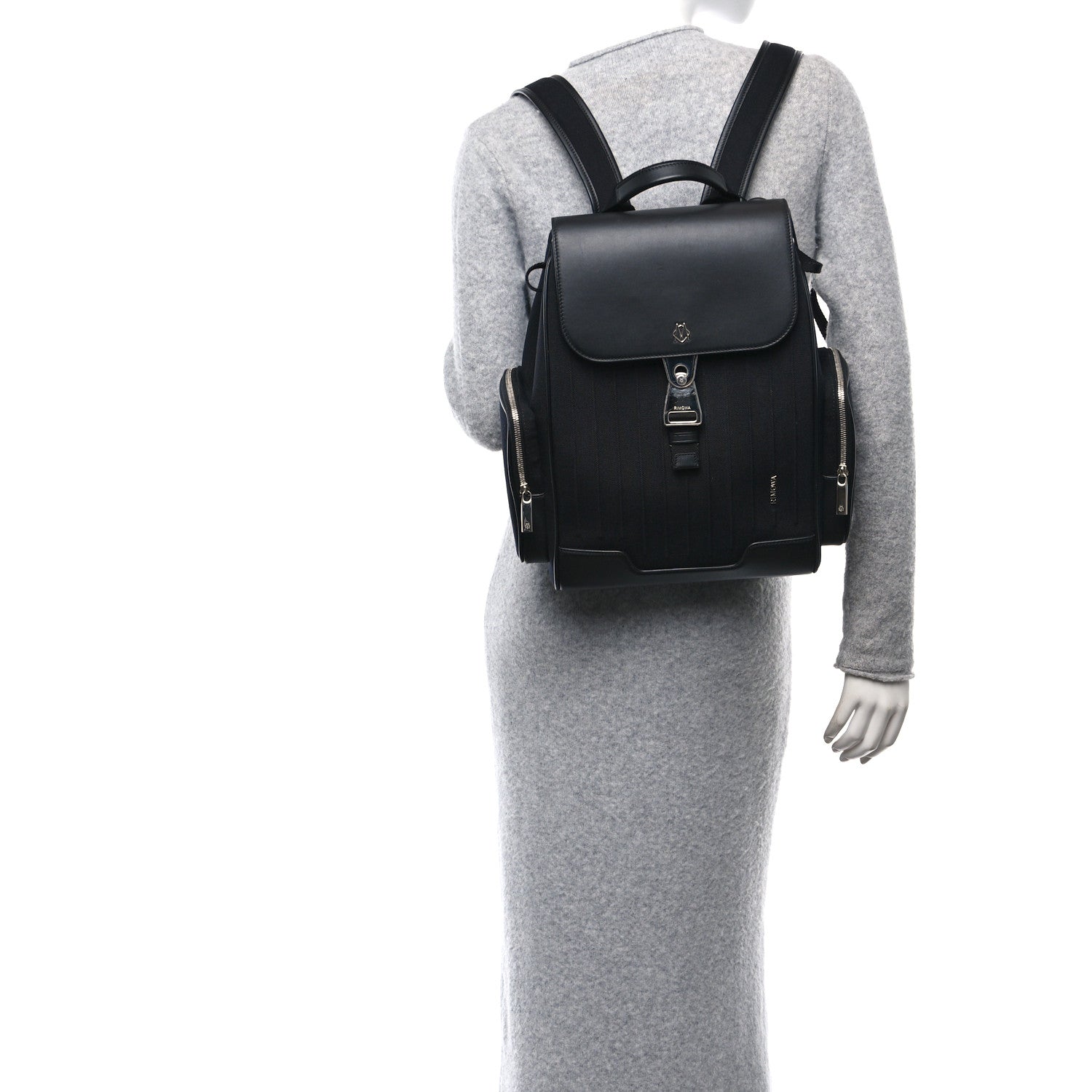 Rimowa Canvas Calfskin Never Still Small Backpack Black 2 of 9