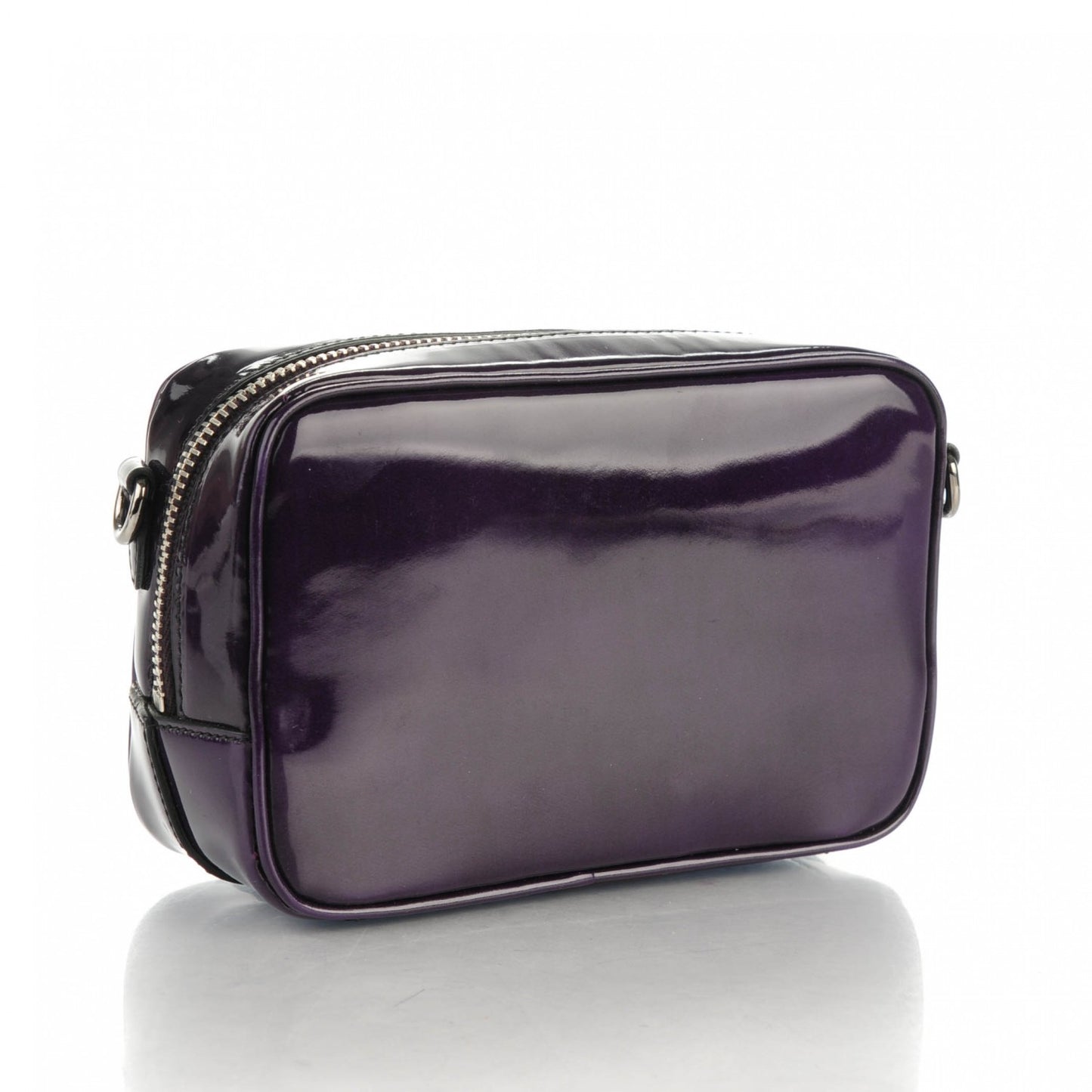 Spazzolato Mini Camera Crossbody Bag Viola
