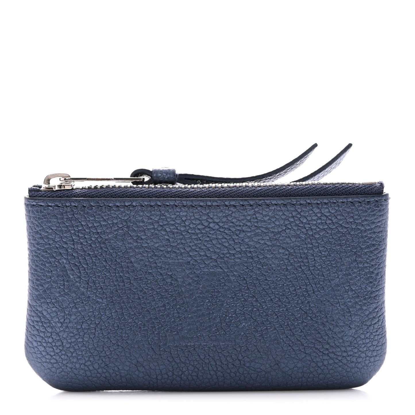 Metallic Empreinte Monogram Giant Key Pouch Navy Nacre