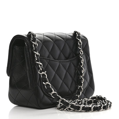 Chanel Lambskin Quilted Mini Square Flap Black 4 of 11