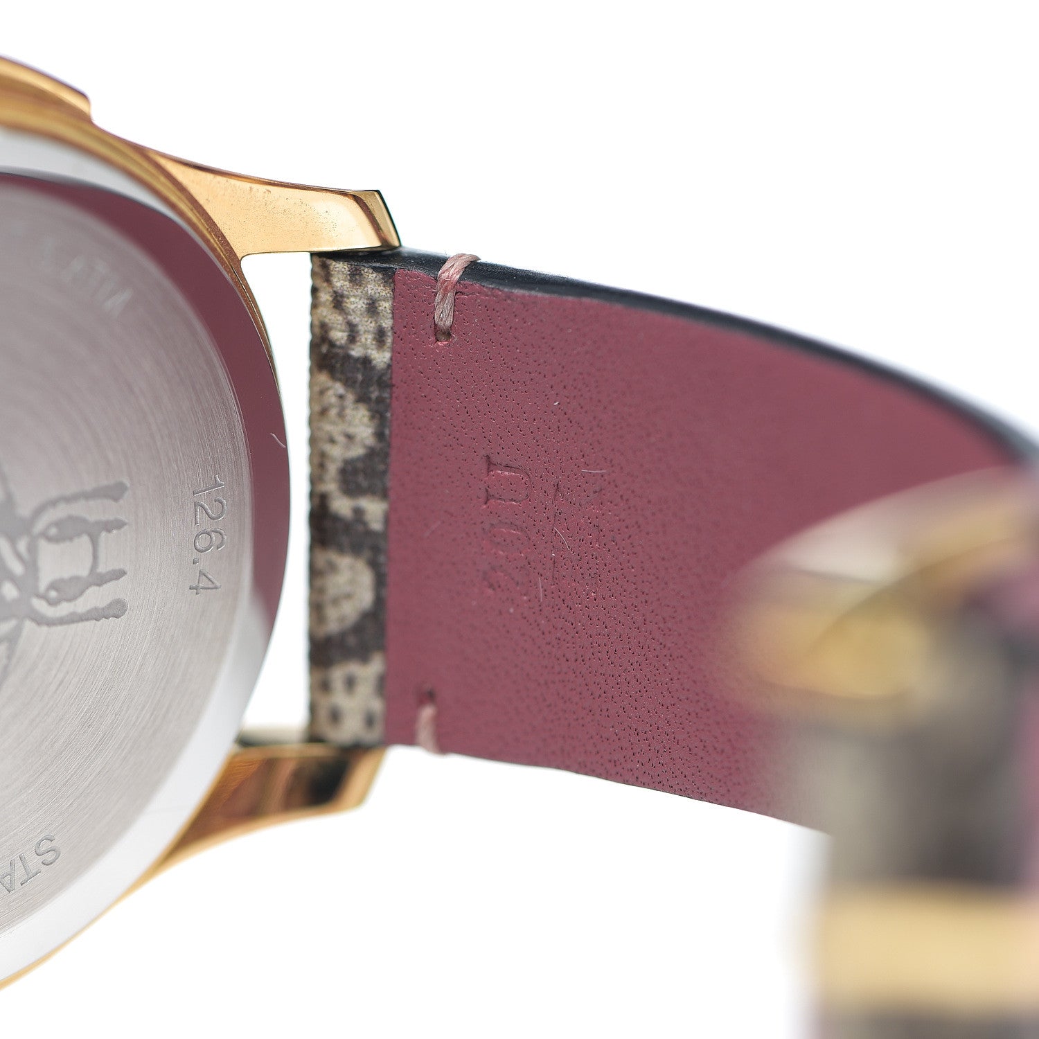 Gucci Stainless Steel Canvas 38mm G-Timeless Supreme GG Blooms Quartz Watch Brown 7 of 7