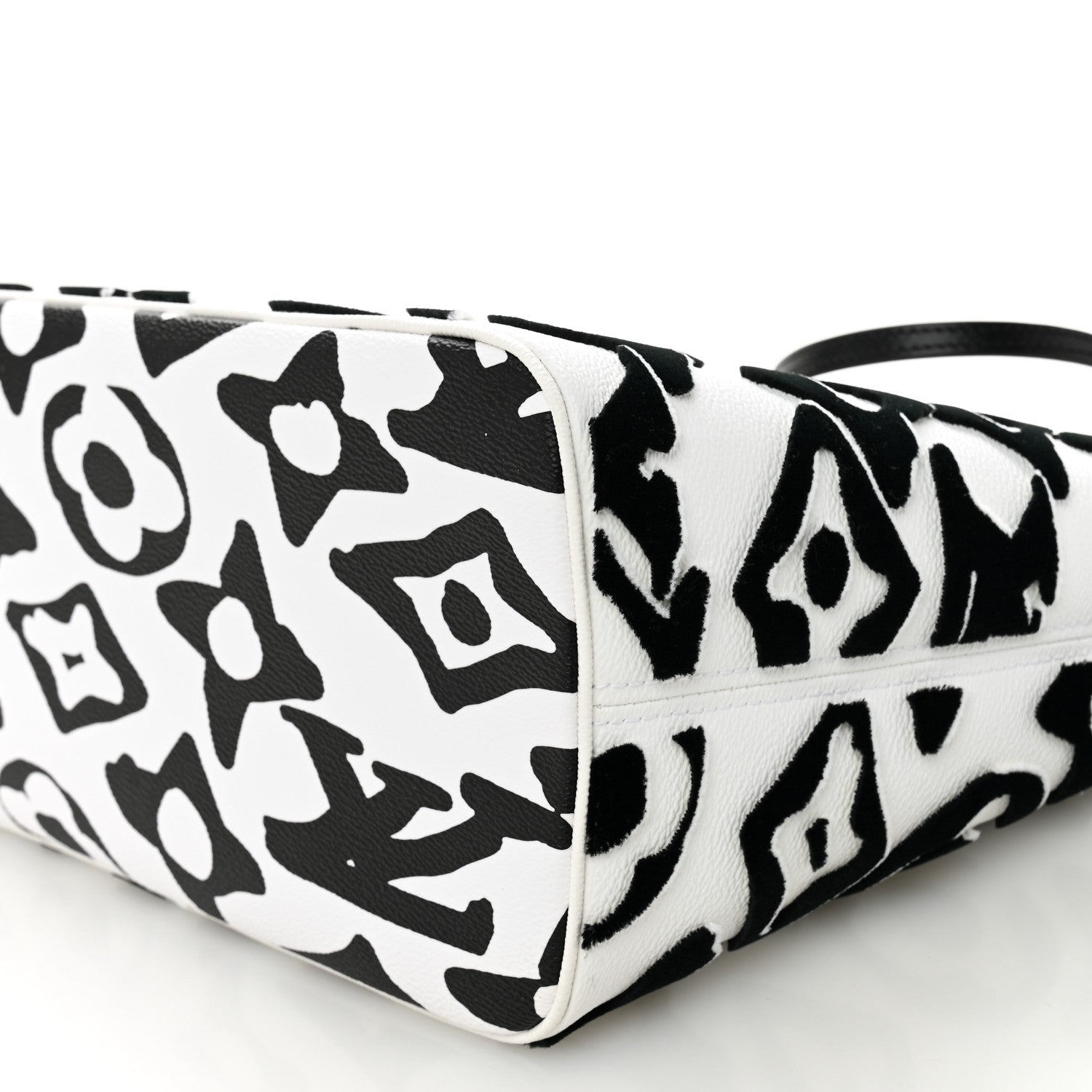 Louis Vuitton X UF Tufted Monogram Neverfull MM Black White 10 of 10