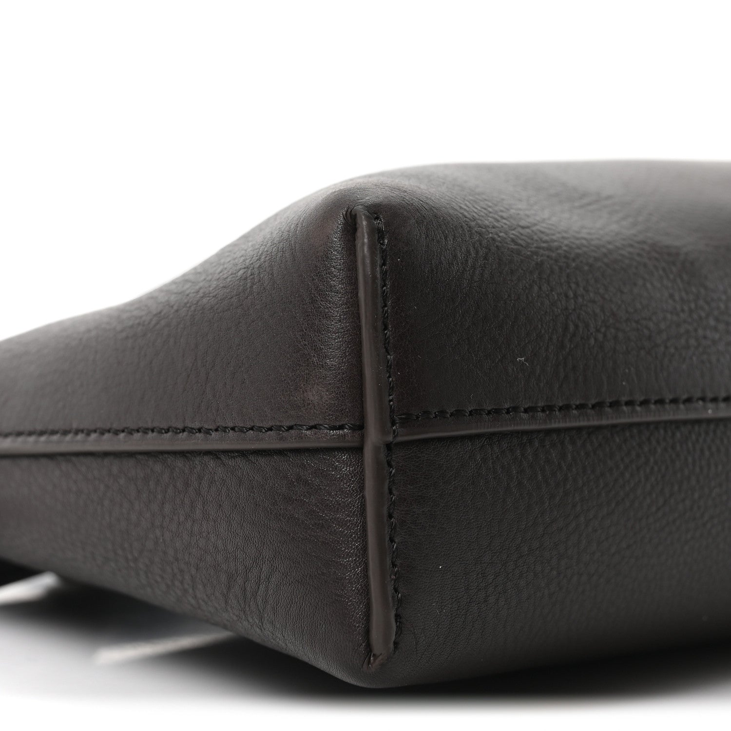 The Row Grained Calfskin Rene Crossbody Dark Brown 8 of 9