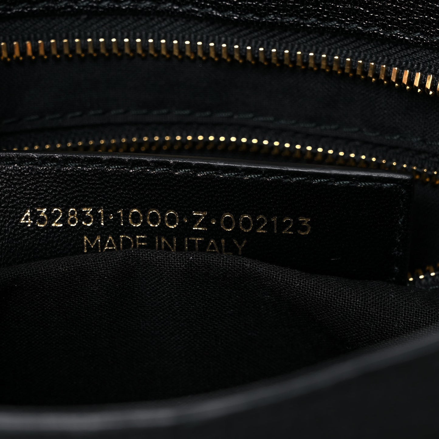 Chevre Gold Metallic Edge Hardware S City Black