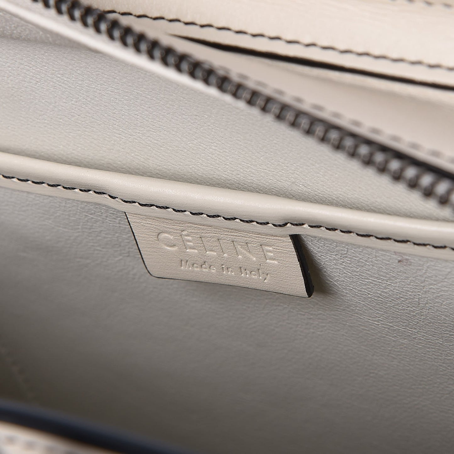 Satin Calfskin Nano Luggage White