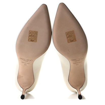 Jimmy Choo Kid Pointy Toe Romy 100 Pumps 36 Chalk 8 of 12