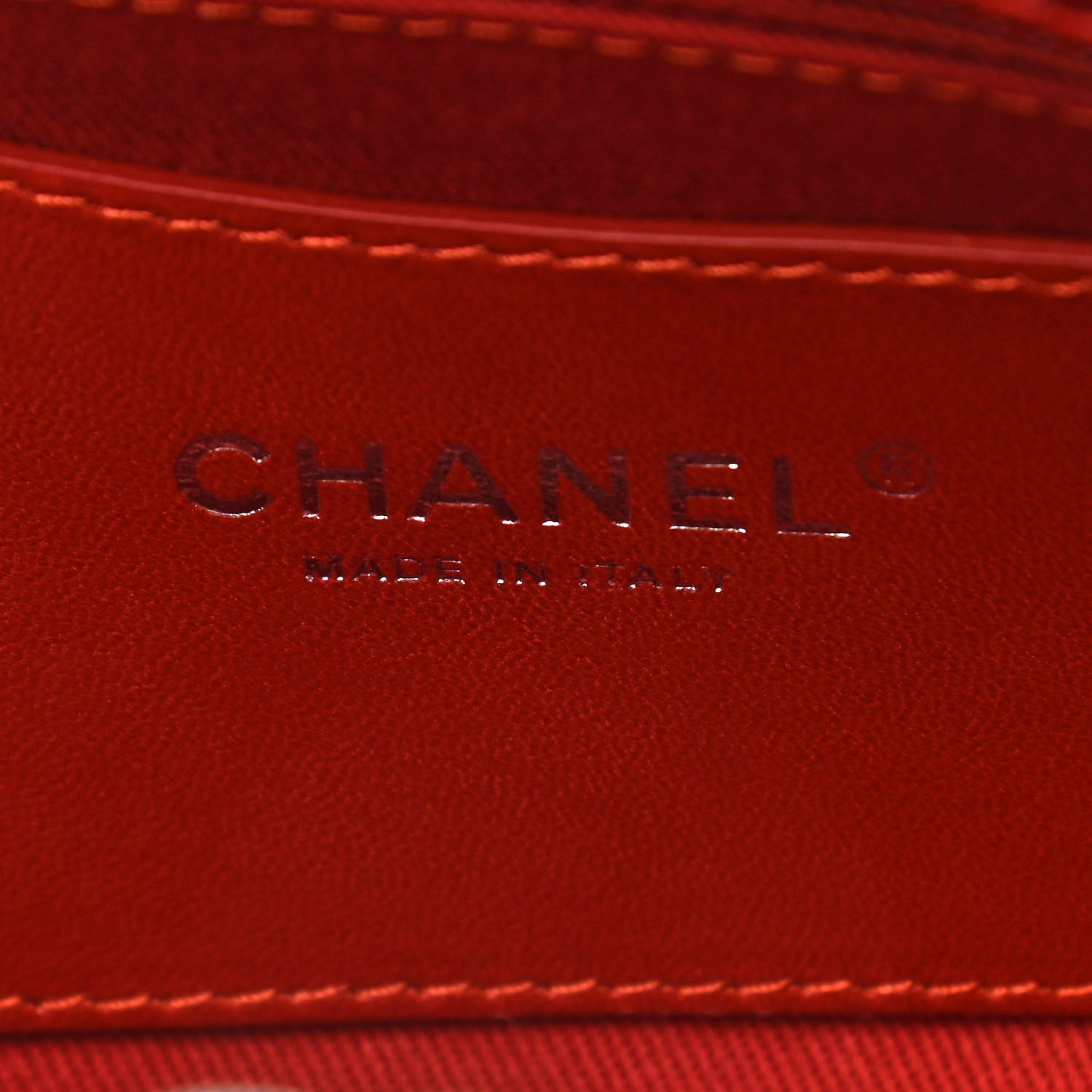 Chanel Glazed Calfskin Quilted Medium Just Mademoiselle Red 6 of 10