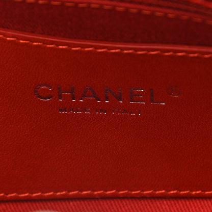 Chanel Glazed Calfskin Quilted Medium Just Mademoiselle Red 6 of 10