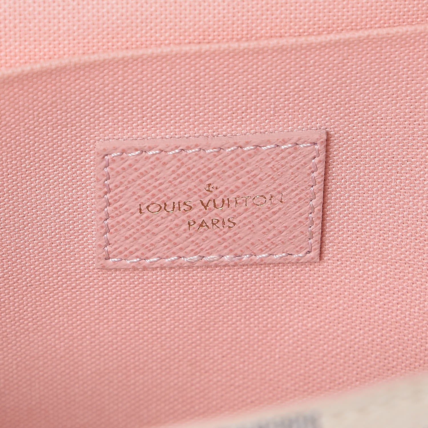 Louis Vuitton Damier Azur Pochette Felicie Chain Wallet Rose Ballerine 10 of 17
