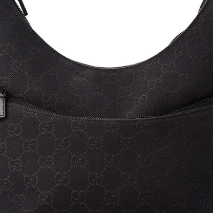 Gucci Denim Monogram Small Hobo Dark Brown 14 of 14