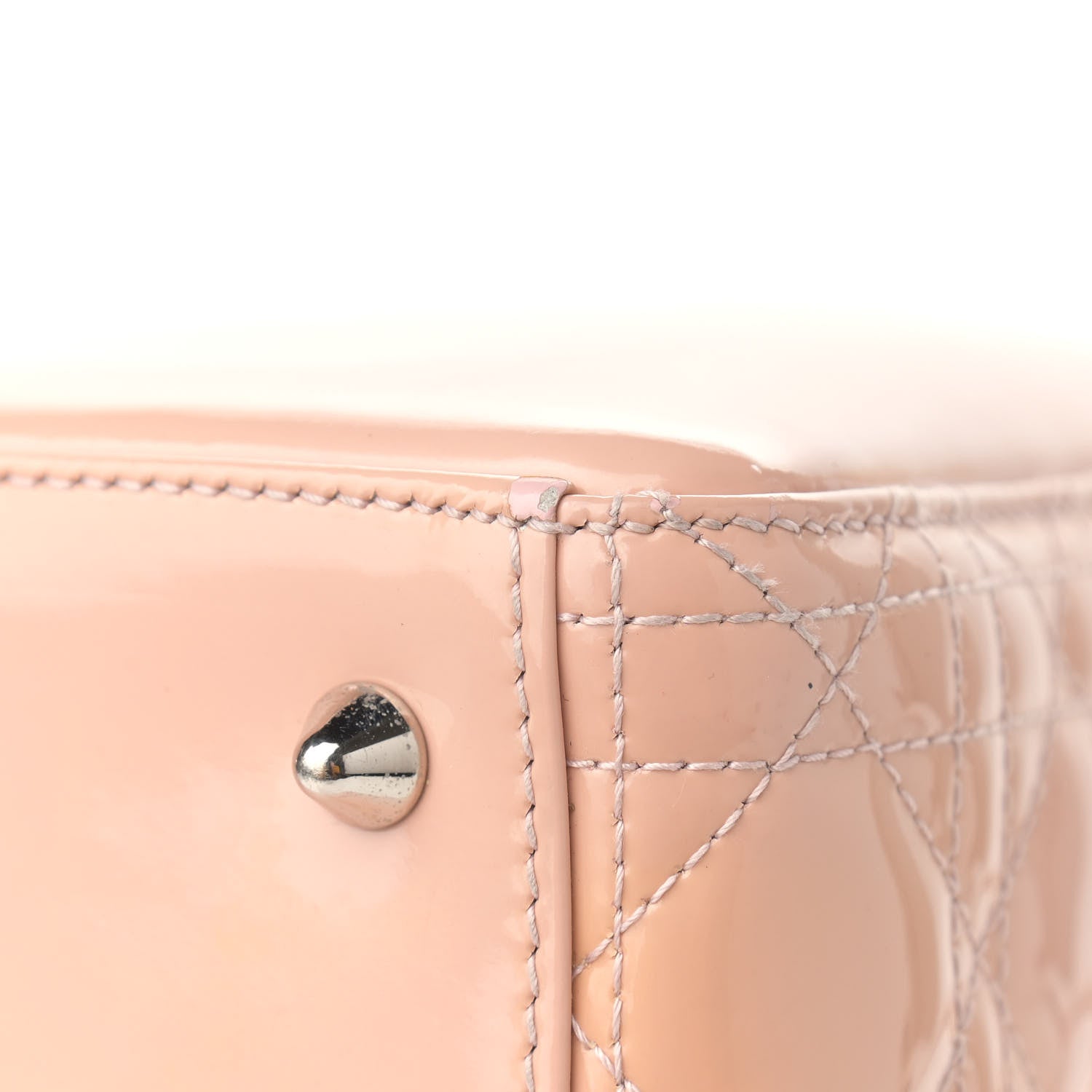 Christian Dior Patent Cannage Medium Lady Dior Pale Pink 11 of 15