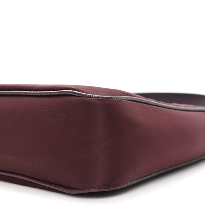 Prada Tessuto Nylon Saffiano Mini Re-Edition 2005 Bag Bordeaux 9 of 9