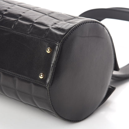 Chanel Lambskin Chocolate Bar Quilted CC Shoulder Bag Black 10 of 10