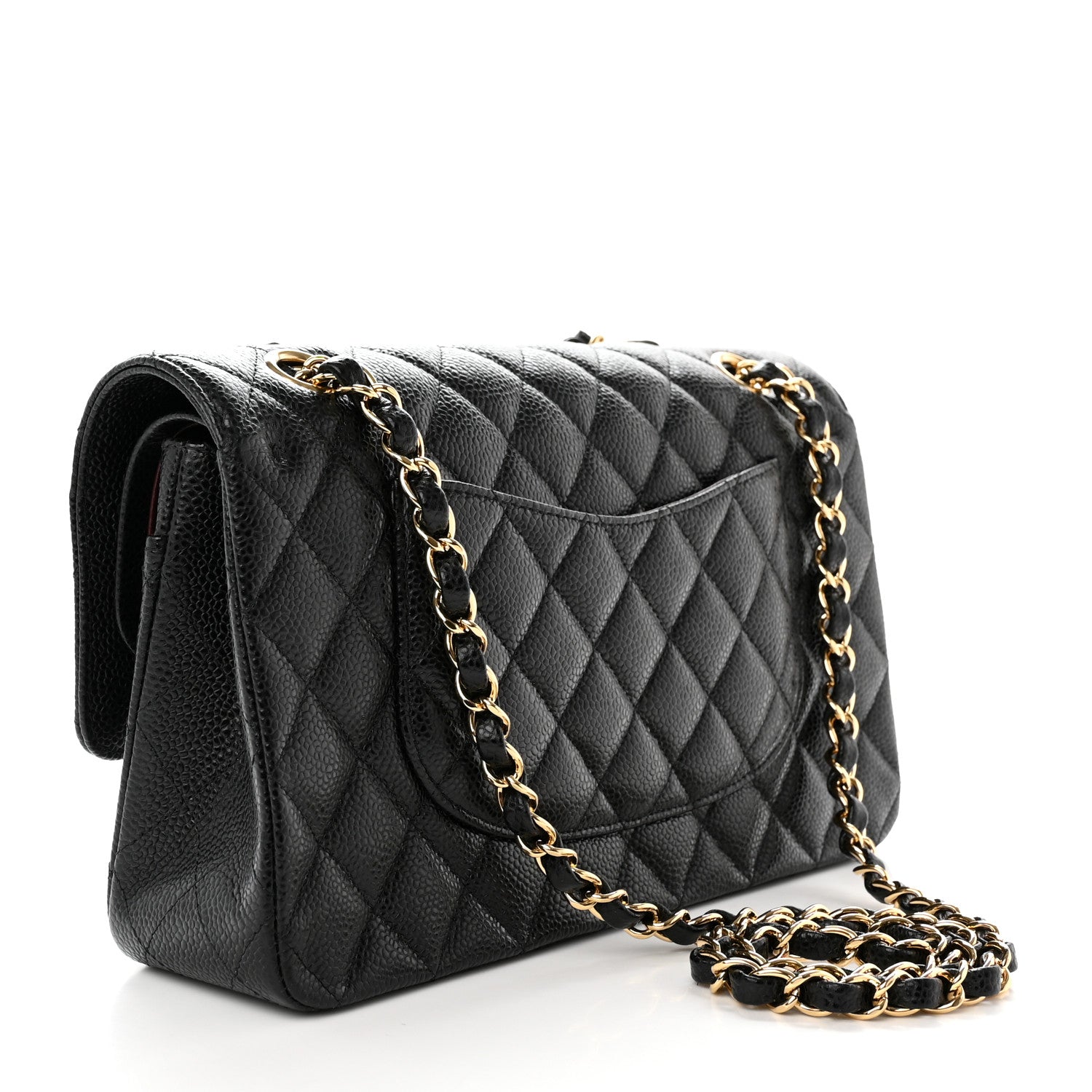 Chanel Caviar Quilted Medium Double Flap Black 2 of 13