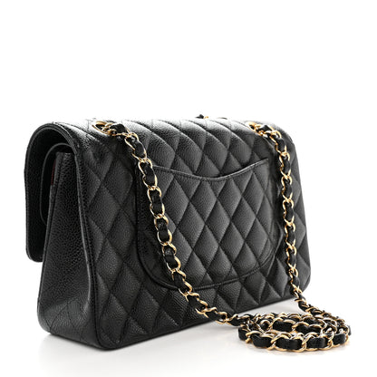 Chanel Caviar Quilted Medium Double Flap Black 2 of 13
