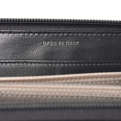 Chanel Glazed Calfskin Boy Zip Around Wallet Grey 7 of 10