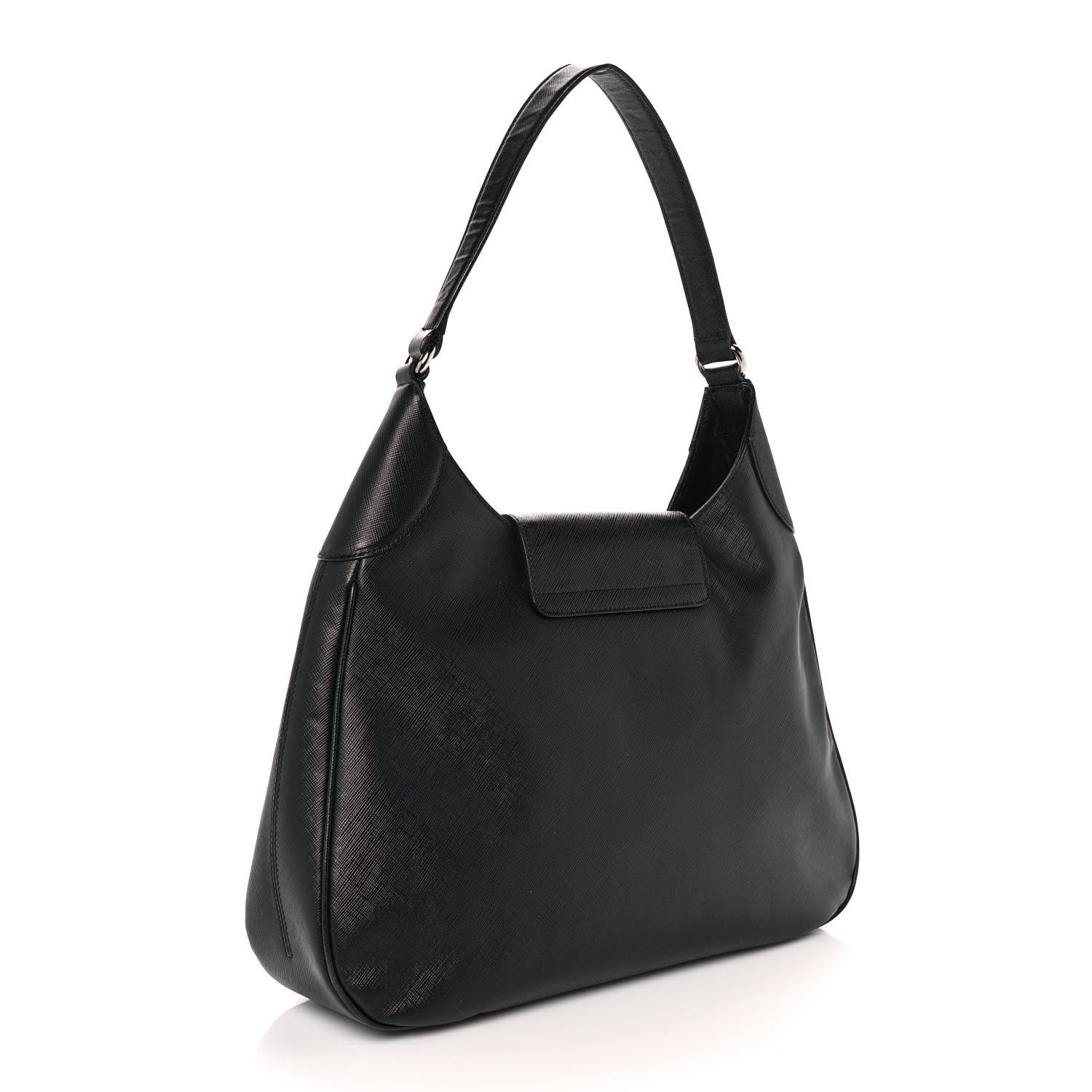 Salvatore Ferragamo Saffiano Hobo Black 2 of 8