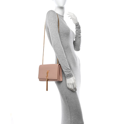 Saint Laurent Smooth Calfskin Medium Classic Monogram Kate Tassel Satchel Pink 2 of 13