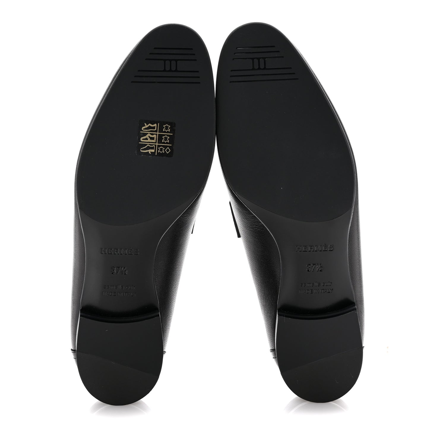 Goatskin Womens Royal Loafers 37.5 Black White