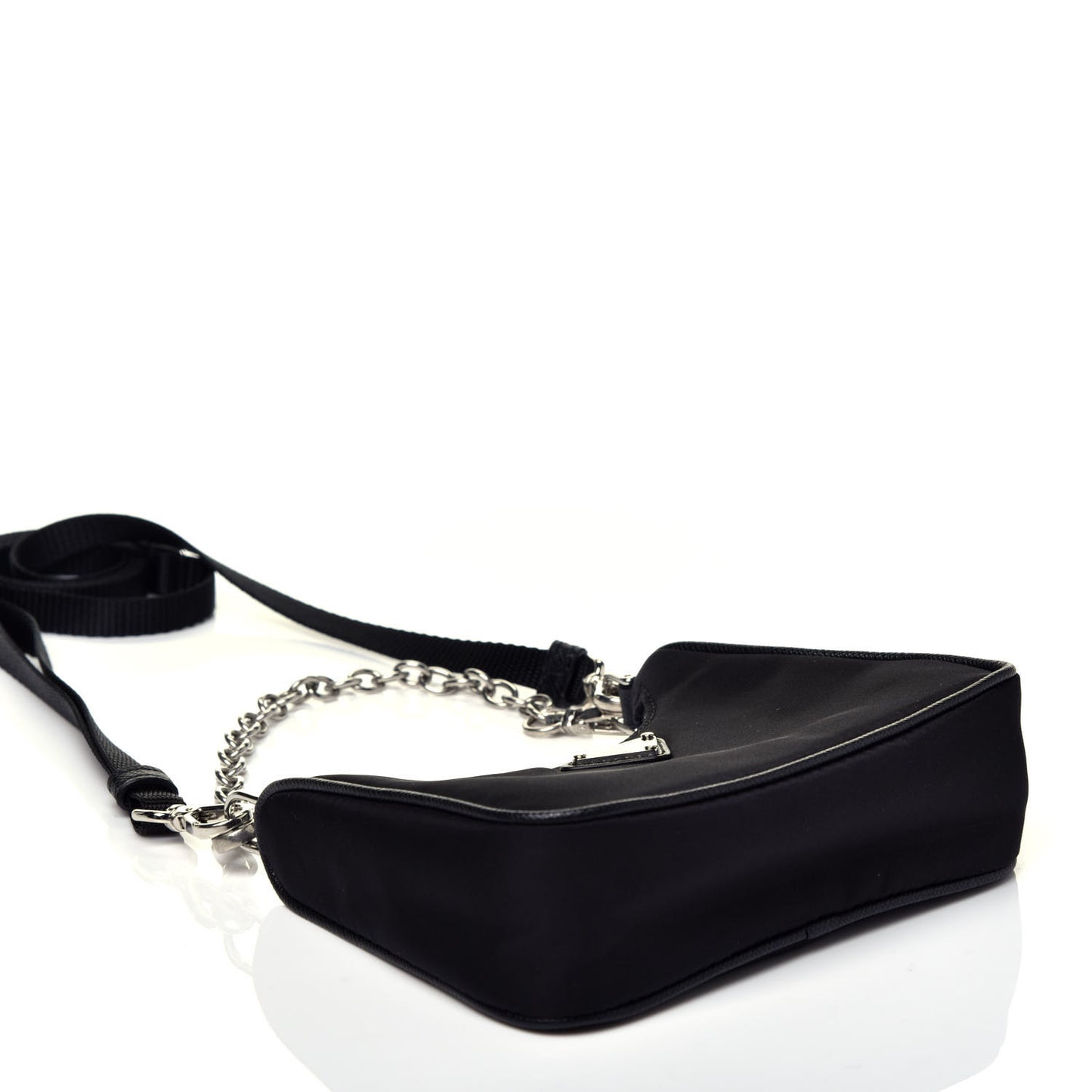 Tessuto Nylon Mini Re-Edition 2000 Shoulder Bag Black