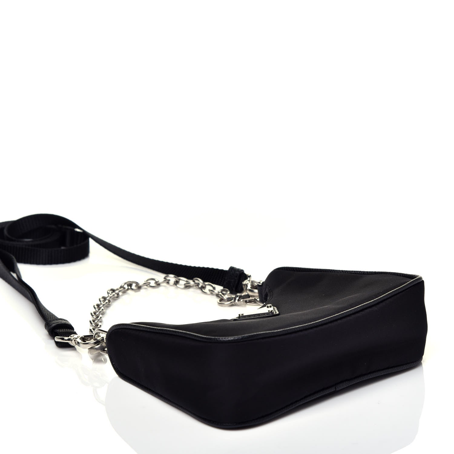 Prada Tessuto Nylon Mini Re-Edition 2000 Shoulder Bag Black 4 of 8