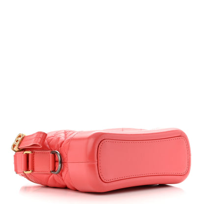 Chanel Aged Calfskin Quilted Small Gabrielle Hobo Red 4 of 11