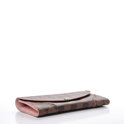 Louis Vuitton Damier Ebene Caissa Wallet Rose Ballerine 4 of 8