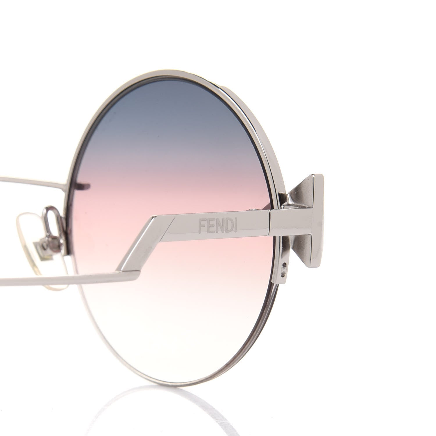 Fendi Crystal Sunglasses FF 0243/S Silver Blue 5 of 9