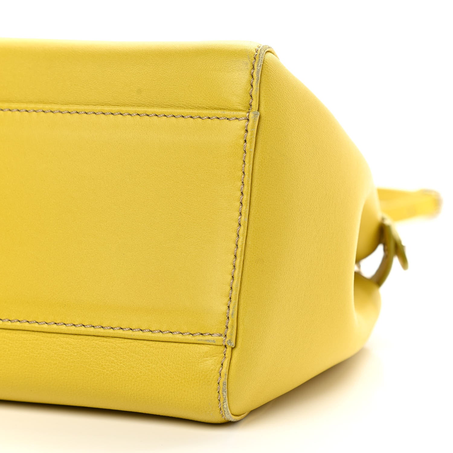 Fendi Nappa Mini Peekaboo Iconic Satchel Lime 10 of 12