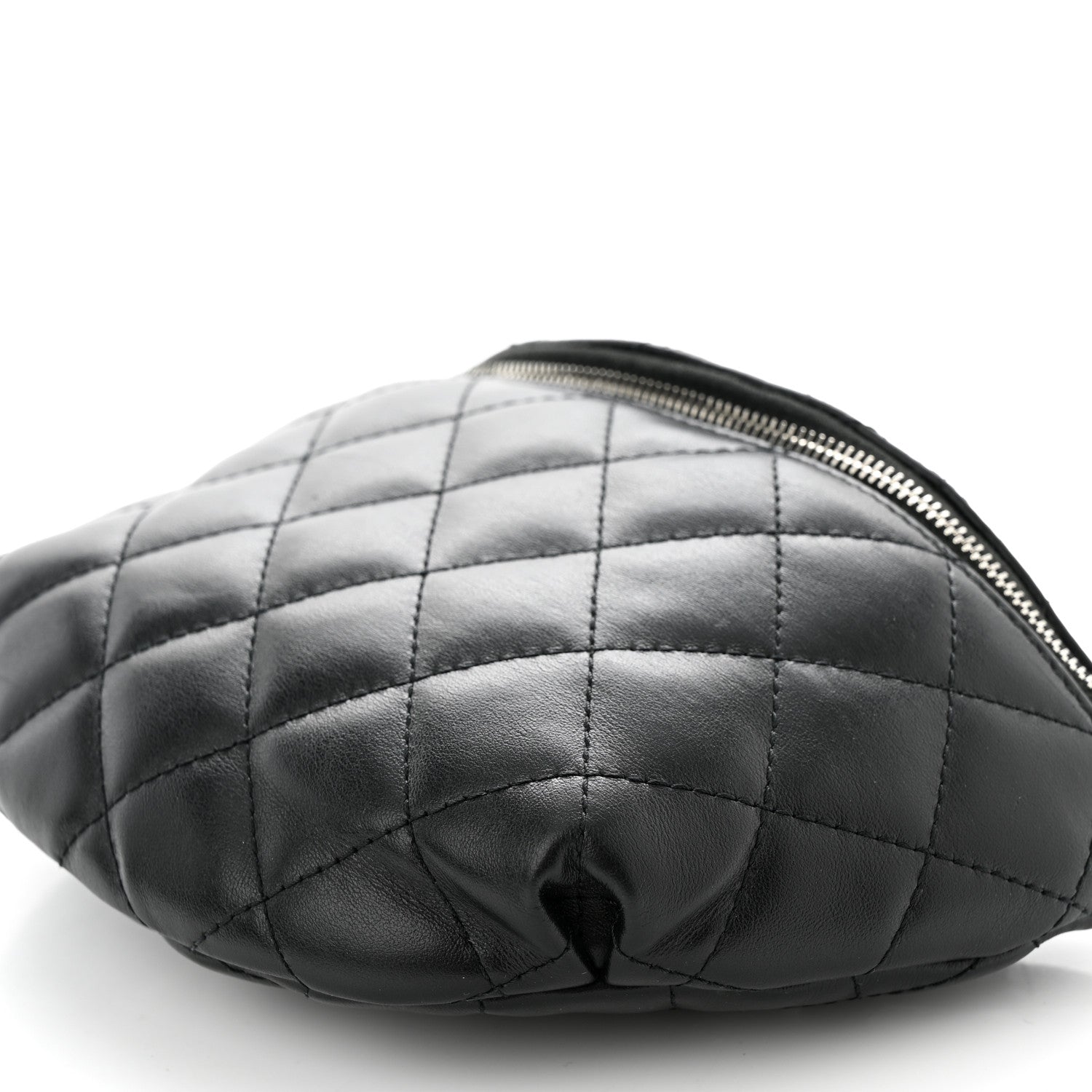 Chanel Lambskin Quilted Waist Belt Bag Black 11 of 12