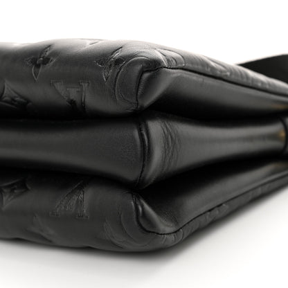 Louis Vuitton Lambskin Embossed Monogram Coussin PM Black 10 of 10
