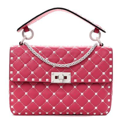 Valentino Garavani Lambskin Medium Free Rockstud Spike Shoulder Bag Shadow Pink 1 of 8