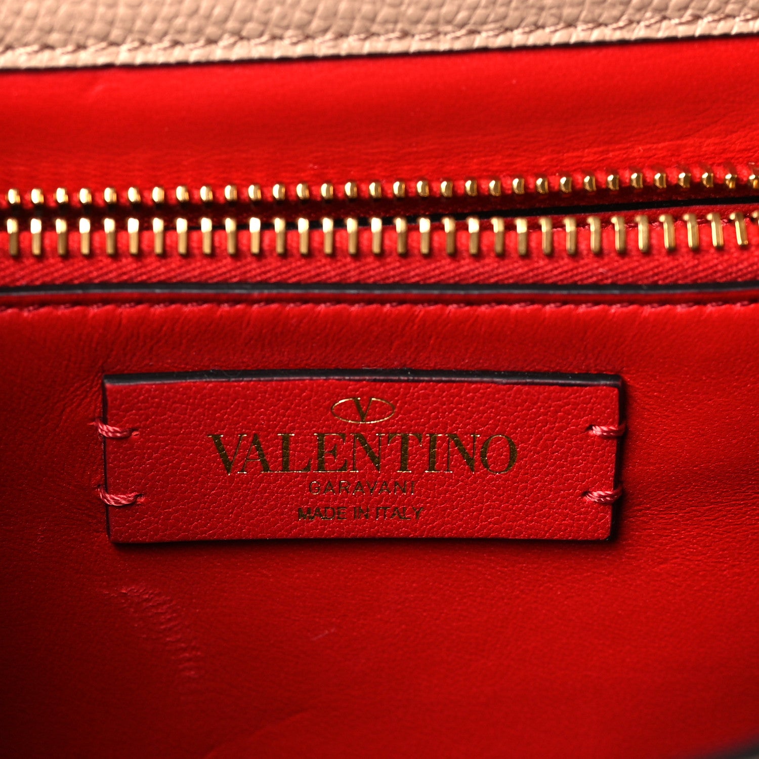Valentino Garavani Grainy Calfskin Small VSling Top Handle Bag Poudre 6 of 8