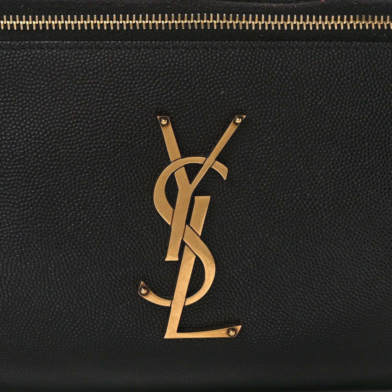Saint Laurent Grain De Poudre Monogram Belt Bag Black 8 of 11