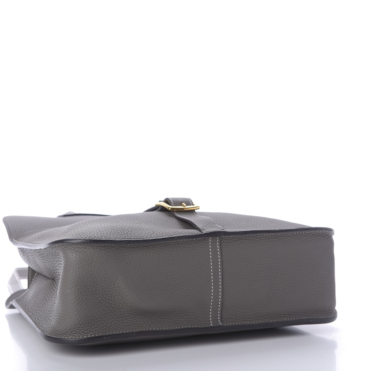 Hermes Taurillon Clemence Halzan 31 GM Etain 4 of 9
