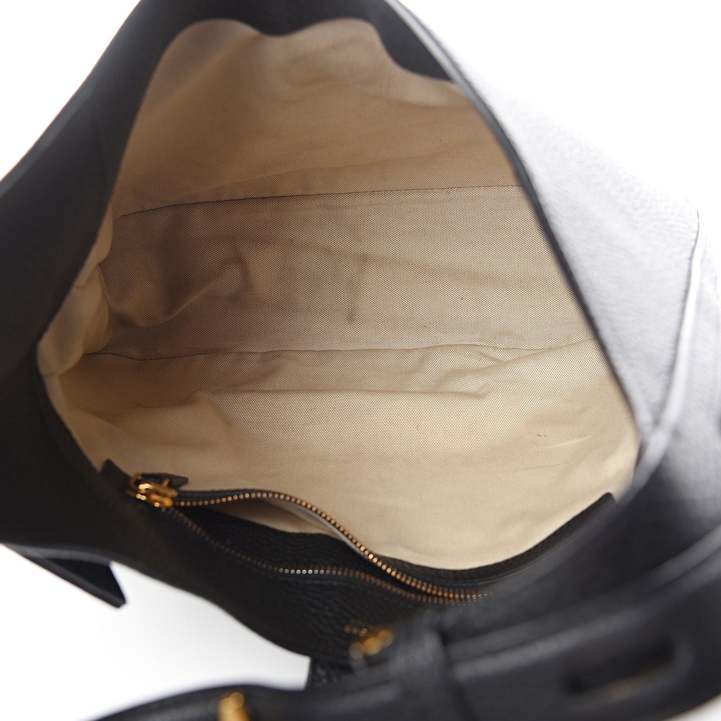 Grained Calfskin Tara Hobo Black