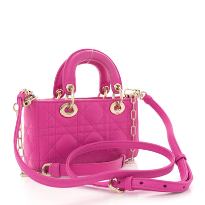 Christian Dior Lambskin Cannage Micro Lady D-Joy Rani Pink 3 of 16