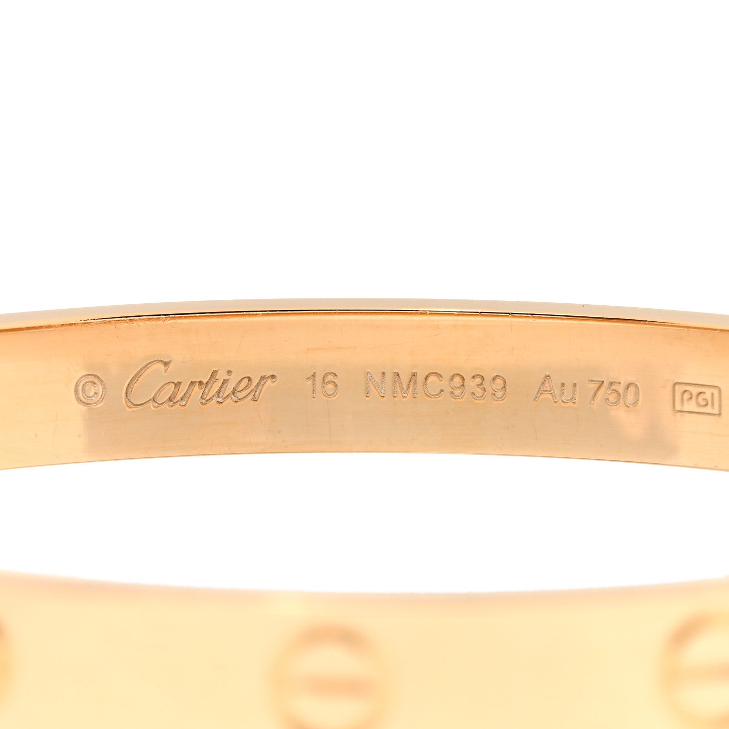 Cartier 18k Yellow Gold Love Bracelet 16 3 of 5