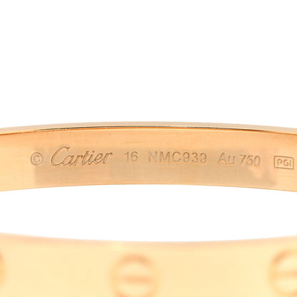 Cartier 18k Yellow Gold Love Bracelet 16 3 of 5