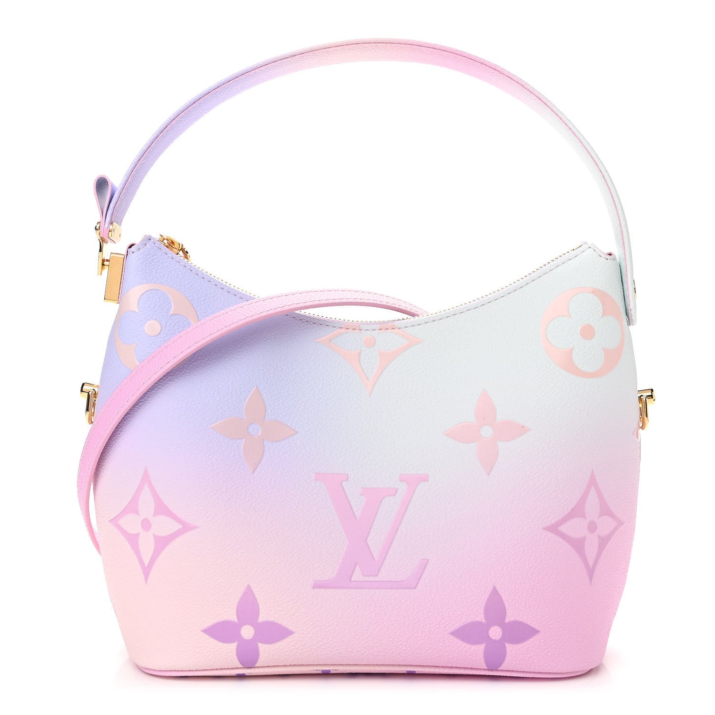 Monogram Giant Spring In The City Marshmallow Hobo PM Sunrise Pastel