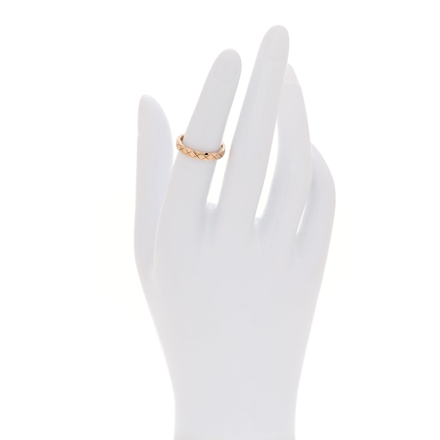 18K Beige Gold Mini Coco Crush Ring 50 5.25