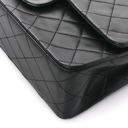 Chanel Lambskin Quilted Medium Double Flap Black 11 of 11