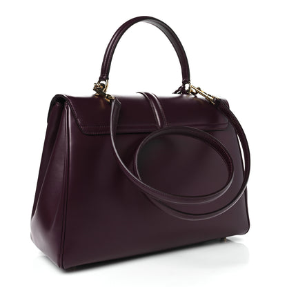 Celine Satinated Calfskin Medium 16 Top Handle Bag Light Burgundy 2 of 10