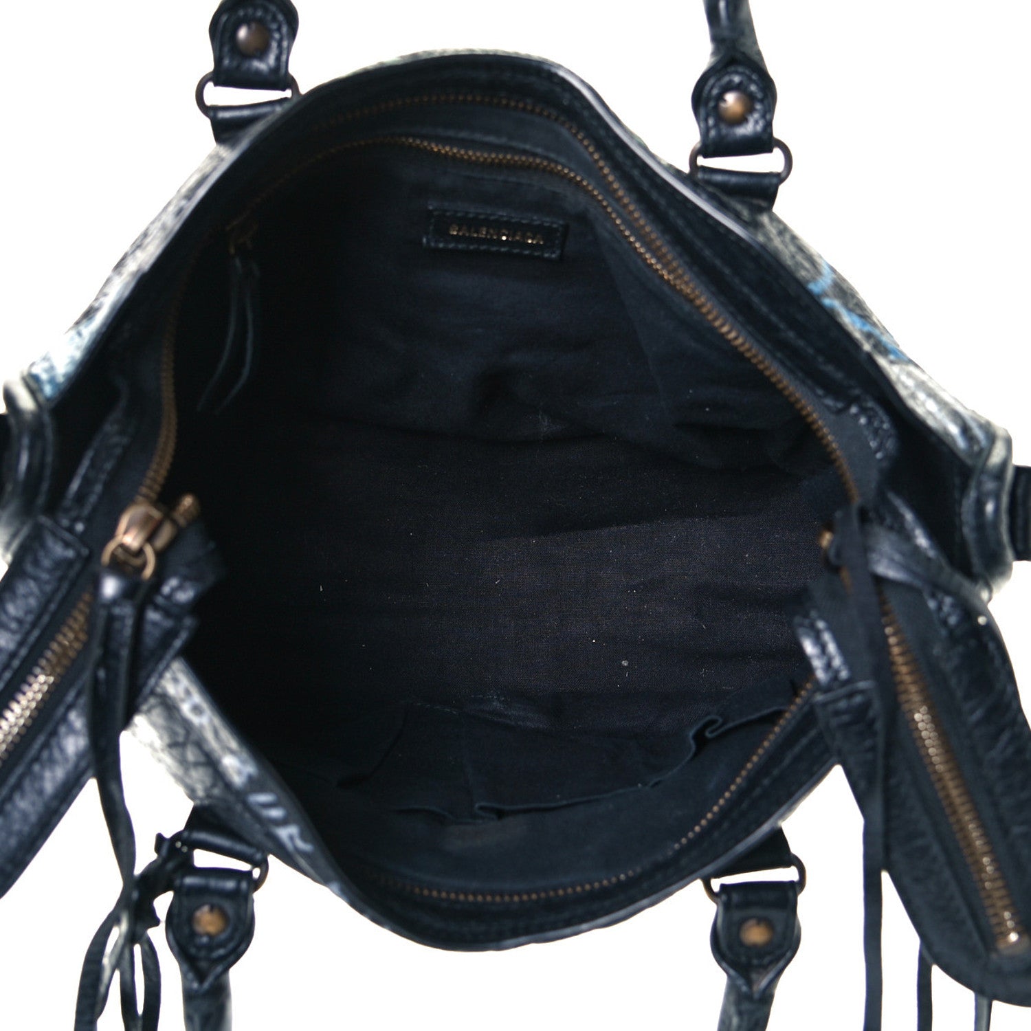 Balenciaga Agneau Graffiti All Over Classic Hardware S City Black Multicolor 5 of 14